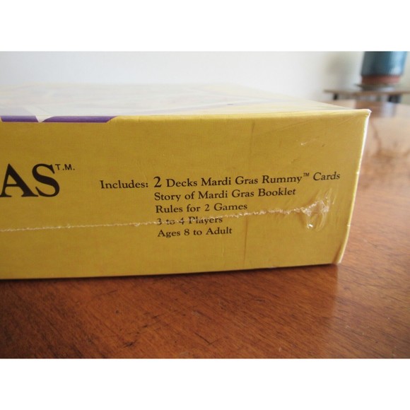 Sealed Vintage Mardi Gras Rummy Card Game by Geaux Games Louisiana 1989 Painting - Picture 6 of 9